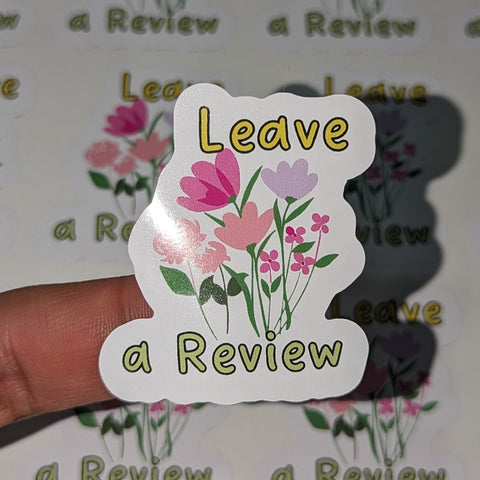 Leave A Review Stickers