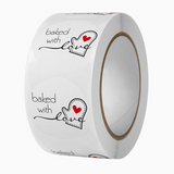 500-Pack 1 Inch Paper Sticker Roll