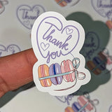 Thank You With "Macarrons"